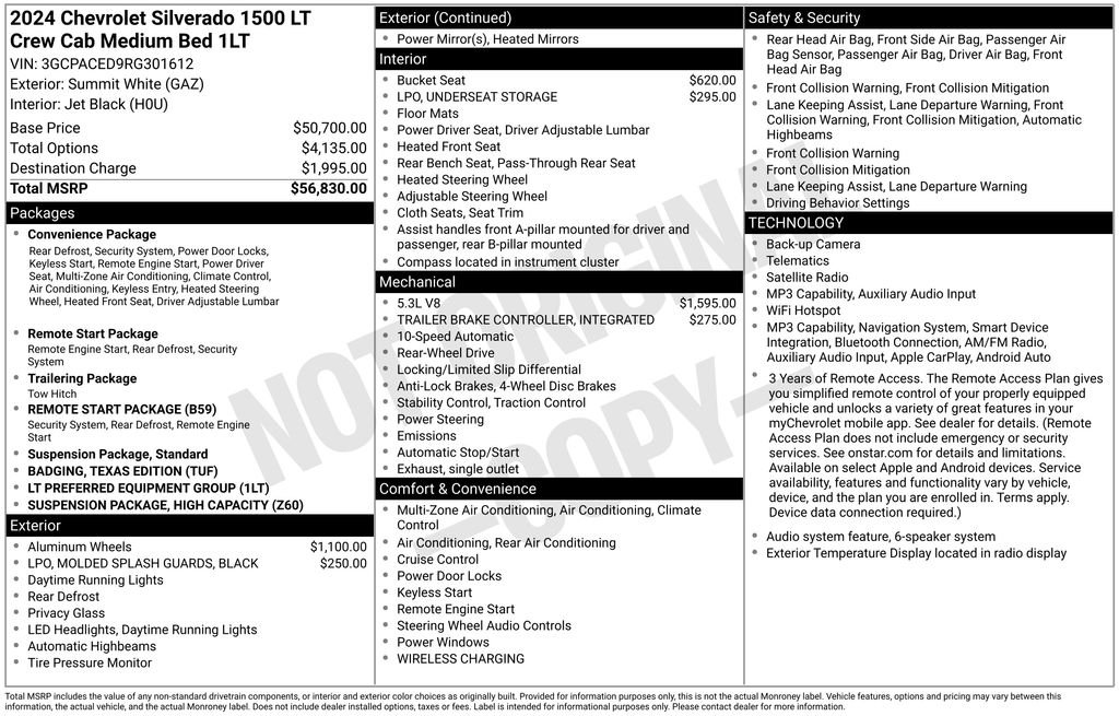 chevrolet silverado 1500 2024 3GCPACED9RG301612 image chevrolet silverado 1500 2024 3GCPACED9RG301612 image